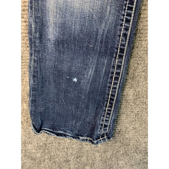 Maurices Womens 9 10 short thick stitching fancy embellished back pockets Jeans - Picture 3 of 10